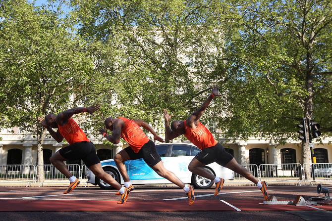 He put his body under 1G of stress when leaving the blocks