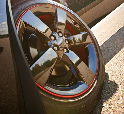 Among the biggest upgrades are black 20in wheels Among the biggest upgrades are black 20in wheels