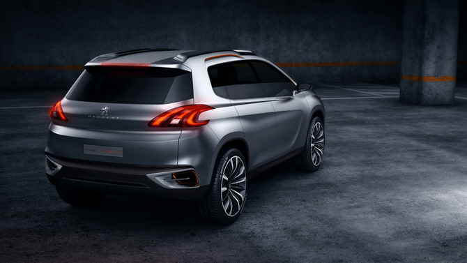 The rear is partially inspired by the Peugeot RCZ The rear is partially inspired by the Peugeot RCZ