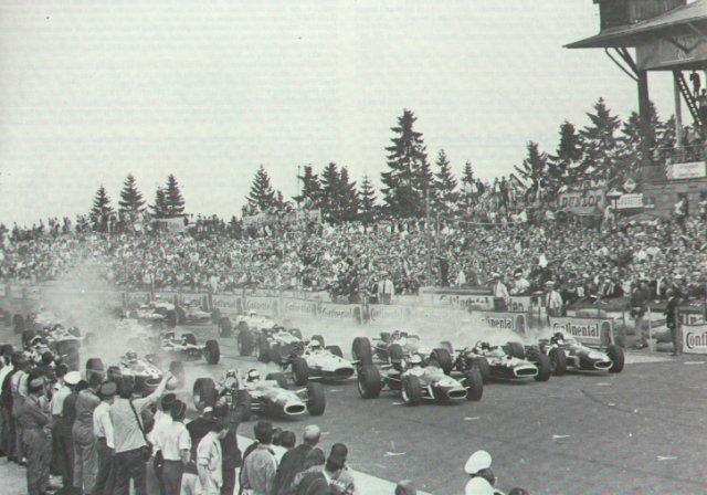 Nurburgring F1 1967 onboard lap Nurburgring F1 1967 onboard lap