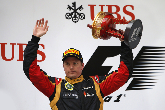 Raikkonen fuhr in den letzten drei Rennen zweimal aufs Podium Raikkonen fuhr in den letzten drei Rennen zweimal aufs Podium