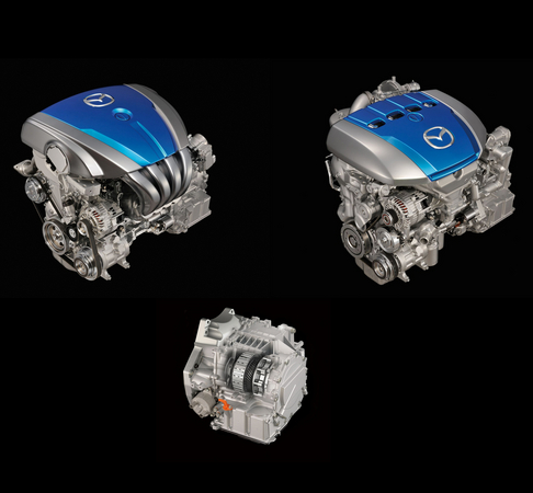 Mazda builds petrol and diesel versions of the Skyactiv engines Mazda builds petrol and diesel versions of the Skyactiv engines
