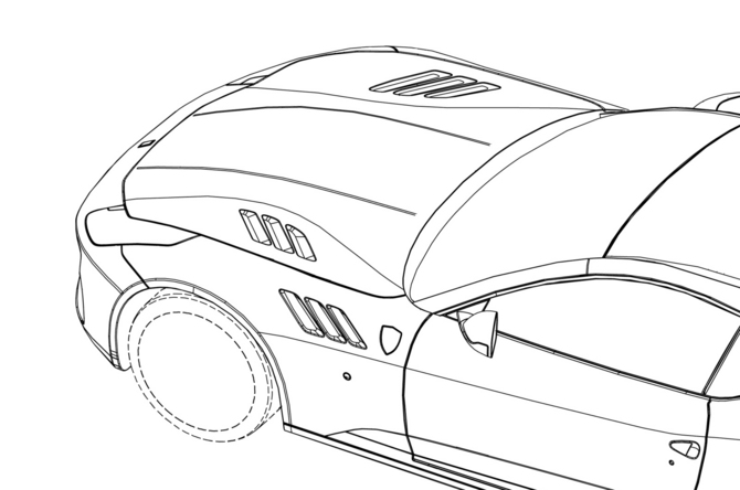 The vents in the hood and fenders would cool the turbos The vents in the hood and fenders would cool the turbos