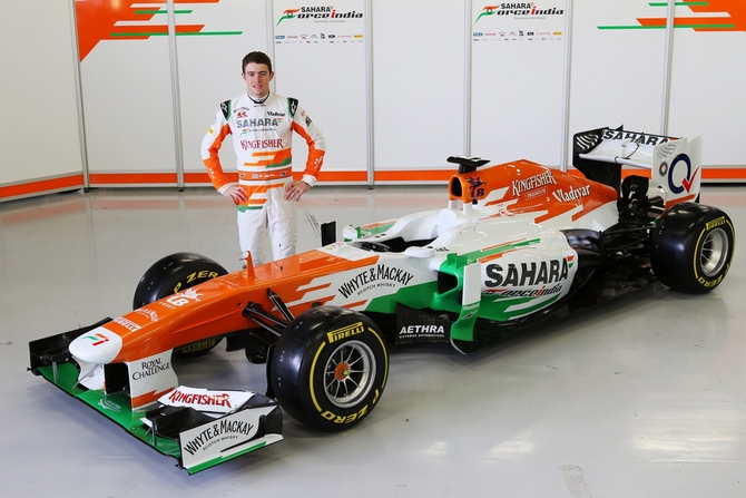 Paul di Resta apresentou o carro em Silverstone Paul di Resta apresentou o carro em Silverstone