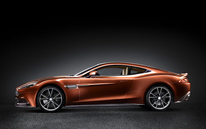 The car is larger than the out-going DBS The car is larger than the out-going DBS