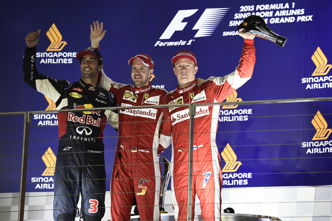 Vettel conquistou terceira vitória para a Ferrari Vettel conquistou terceira vitória para a Ferrari
