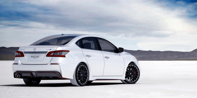 The Nismo Sentra also wears a special body kit The Nismo Sentra also wears a special body kit