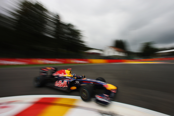 Vettel conquers pole in Spa Vettel conquers pole in Spa