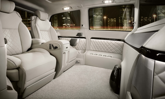 The interior is porcelain white and the seats are heated, cooled and offer massaging functions The interior is porcelain white and the seats are heated, cooled and offer massaging functions
