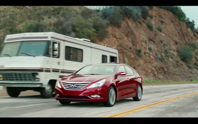 Hyundai shows that passing power is often useful Hyundai shows that passing power is often useful