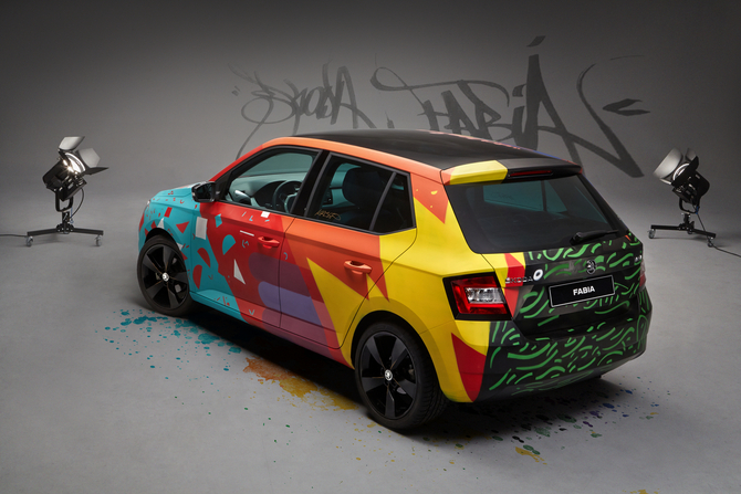 Skoda Fabia Street Art Skoda Fabia Street Art