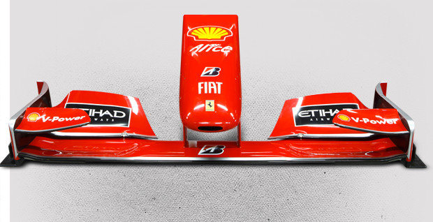 The F60 front wing sold for 25,000 Euro The F60 front wing sold for 25,000 Euro