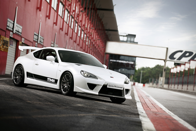 The body kit makes the car look much more aggressive. The body kit makes the car look much more aggressive.