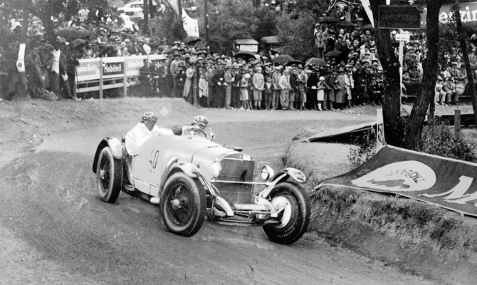 Rudolf Caracciola in a Mercedes-Benz SSK Rudolf Caracciola in a Mercedes-Benz SSK