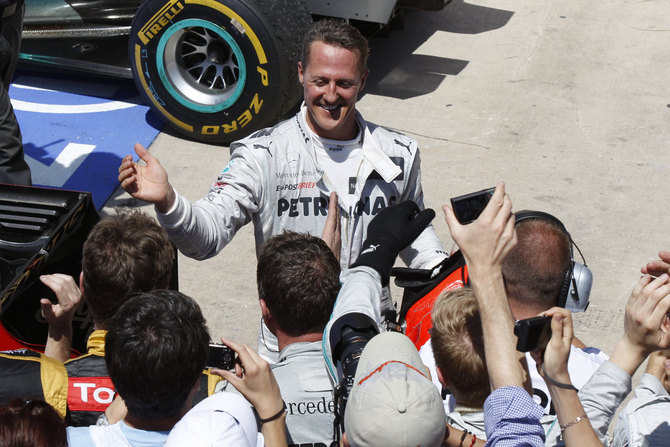 Até Valência, Michael Schumacher só tinha conquistado dois pontos Até Valência, Michael Schumacher só tinha conquistado dois pontos