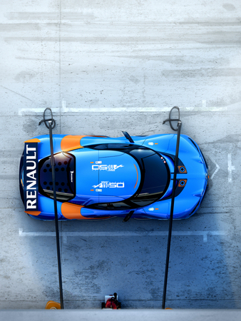 O carro utiliza muitas partes do Mégane Trophy, incluindo o motor e o chassis O carro utiliza muitas partes do Mégane Trophy, incluindo o motor e o chassis