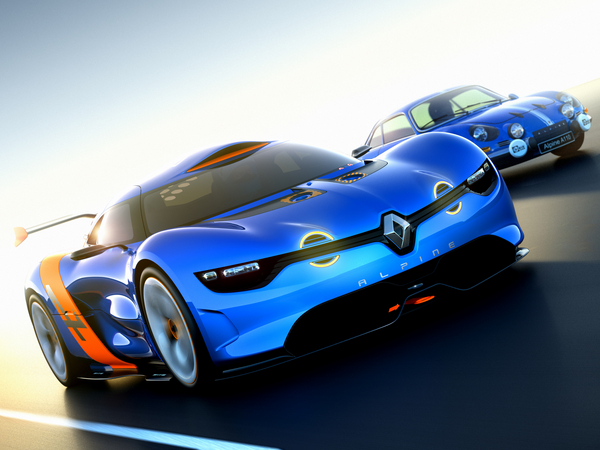 Para fazer lembrar o Alpine A110 o carro tem faróis de nevoeiro circulares em LED Para fazer lembrar o Alpine A110 o carro tem faróis de nevoeiro circulares em LED