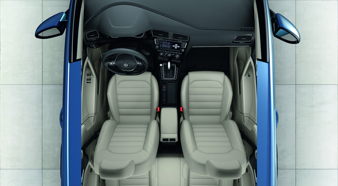 O interior do novo Volkswagen Golf O interior do novo Volkswagen Golf