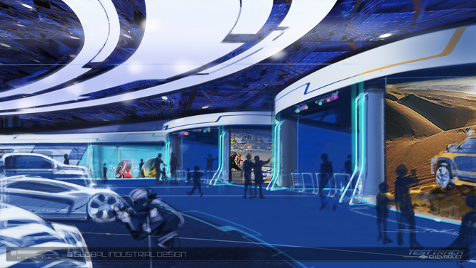 The ride also shows how cars are designed The ride also shows how cars are designed