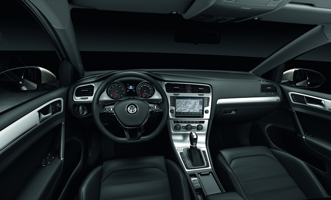 O interior do novo Volkswagen Golf O interior do novo Volkswagen Golf