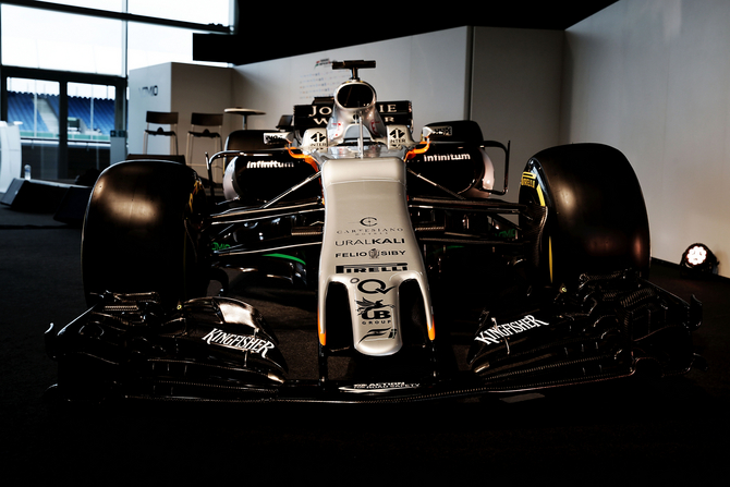 O VJM10 é o 10º carro de fórmula 1 desenvolvido pela force India sob o comando de Vijay Mallya O VJM10 é o 10º carro de fórmula 1 desenvolvido pela force India sob o comando de Vijay Mallya
