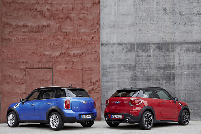 ALL4 ist damit künftig in jeweils vier Modellvarianten des MINI Countryman und des MINI Paceman zu haben ALL4 ist damit künftig in jeweils vier Modellvarianten des MINI Countryman und des MINI Paceman zu haben