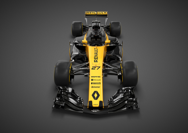 O novo RS17 também apresenta um design traseiro em forma de barbatana de tubarão O novo RS17 também apresenta um design traseiro em forma de barbatana de tubarão