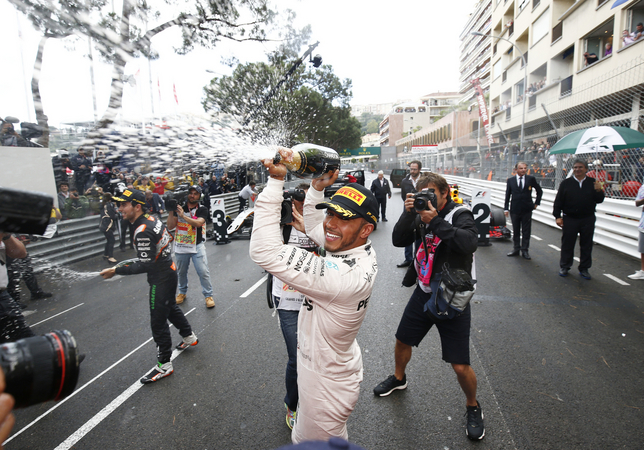 Hamilton took his 44th career win and the first since he won the third world championship at the United States Grand Prix Hamilton took his 44th career win and the first since he won the third world championship at the United States Grand Prix