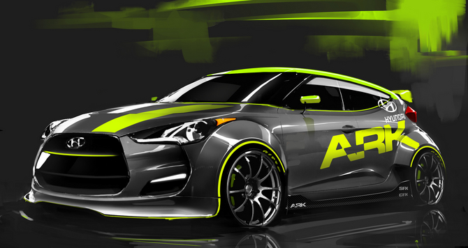Hyundai Bringing Modified, Turbocharged Veloster at Sema Hyundai Bringing Modified, Turbocharged Veloster at Sema