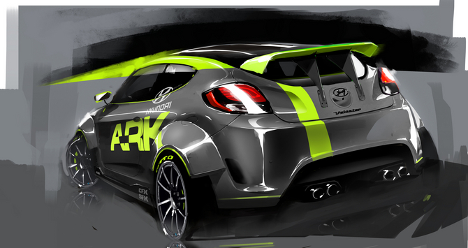 Hyundai Bringing Modified, Turbocharged Veloster at Sema Hyundai Bringing Modified, Turbocharged Veloster at Sema