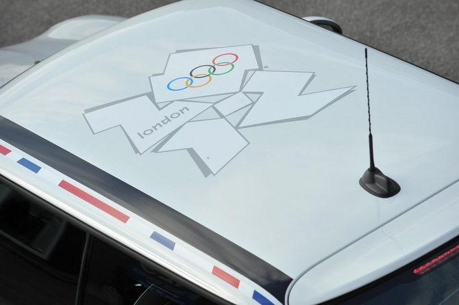 Mini Celebrates London Olympics by Having Long Jumper Leap Over Special Edition Mini Mini Celebrates London Olympics by Having Long Jumper Leap Over Special Edition Mini