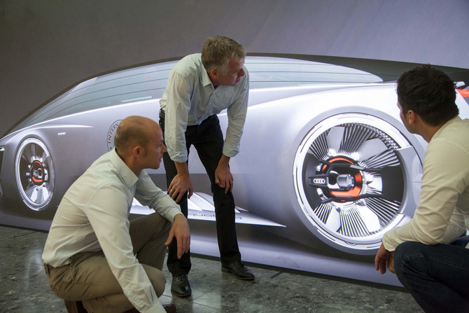 The car only exists virtually The car only exists virtually