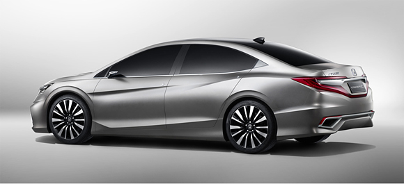 From the side, you can see the Accord DNA From the side, you can see the Accord DNA