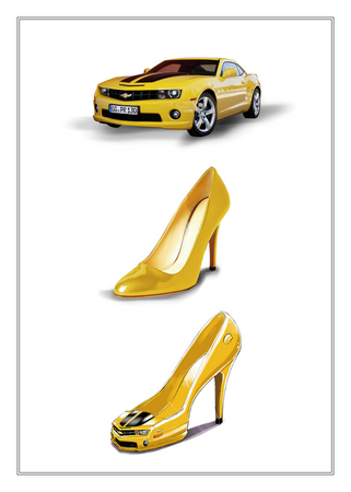A Chevrolet criou este anúncio para o Camaro baseando-se neste conceito A Chevrolet criou este anúncio para o Camaro baseando-se neste conceito