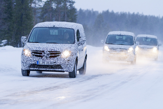 Mercedes Citan Urban Van Begins Winter Testing Mercedes Citan Urban Van Begins Winter Testing