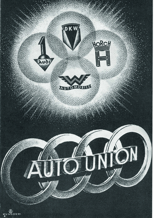Auto Union, founded 1932 Auto Union, founded 1932