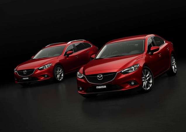 As versões sedan e carrinha do novo Mazda6 As versões sedan e carrinha do novo Mazda6