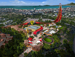 Ferrari Land vai contar com o mais alto e mais rápido acelerador vertical da Europa