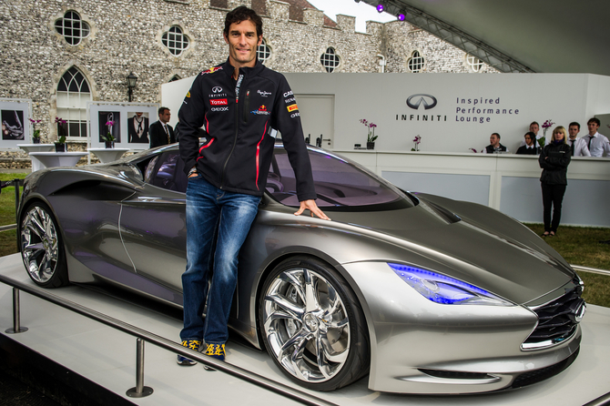 EMERG-E prototype et Mark Webber EMERG-E prototype et Mark Webber