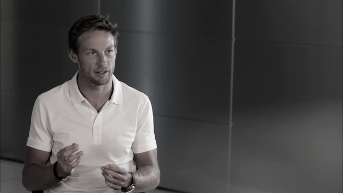 Jenson Button appears in a promotional video made for the car Jenson Button appears in a promotional video made for the car
