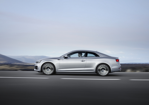 The new A5 Coupe has wider axles, a longer wheelbase, but it is still up to 60kg lighter than its predecessor The new A5 Coupe has wider axles, a longer wheelbase, but it is still up to 60kg lighter than its predecessor