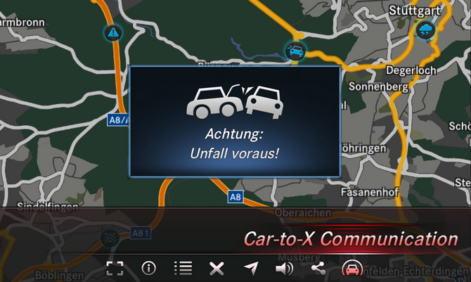 The technology allows for drivers to create their own warnings to send to other drivers The technology allows for drivers to create their own warnings to send to other drivers