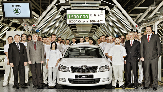 Skoda Octavia II reaches production milestone Skoda Octavia II reaches production milestone