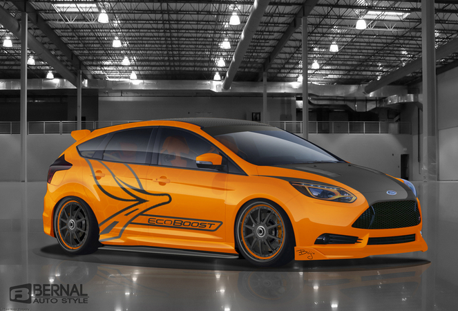 Bojix Design created an orange ST inspired by European hot hatches with a luxury look Bojix Design created an orange ST inspired by European hot hatches with a luxury look