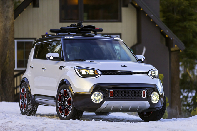 The Trail'ster indicates a future four wheel drive version of the Soul EV The Trail'ster indicates a future four wheel drive version of the Soul EV