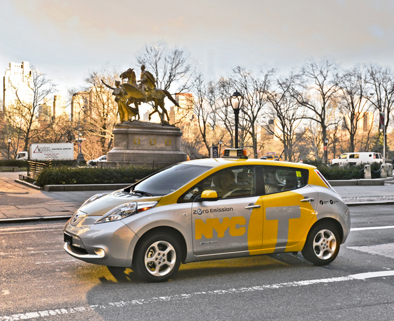 The Leaf has also become a taxi in some areas The Leaf has also become a taxi in some areas