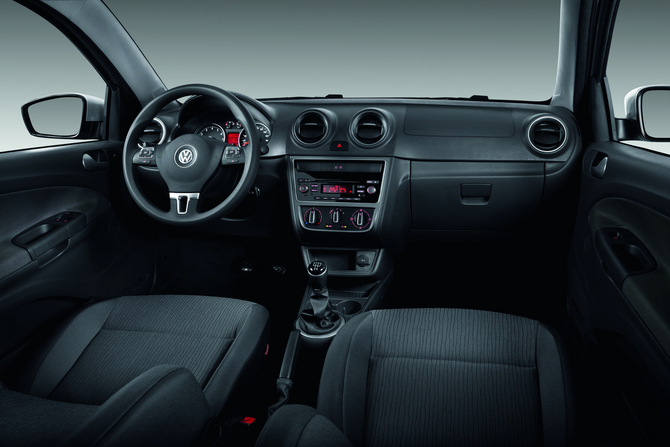 O interior do novo Gol O interior do novo Gol