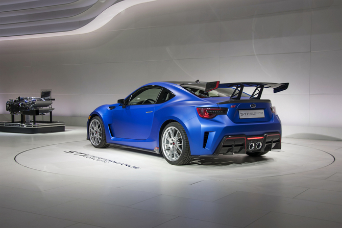 Concept may indicate that the Japanese brand may be considering expanding the STI performance sub-brand Concept may indicate that the Japanese brand may be considering expanding the STI performance sub-brand