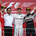 Sebastian Vettel e Sergio Pérez juntaram-se a Rosberg no pódio