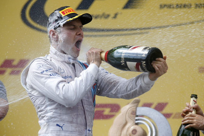 Valteri Bottas was on the podium after a great weekend for Williams Valteri Bottas was on the podium after a great weekend for Williams
